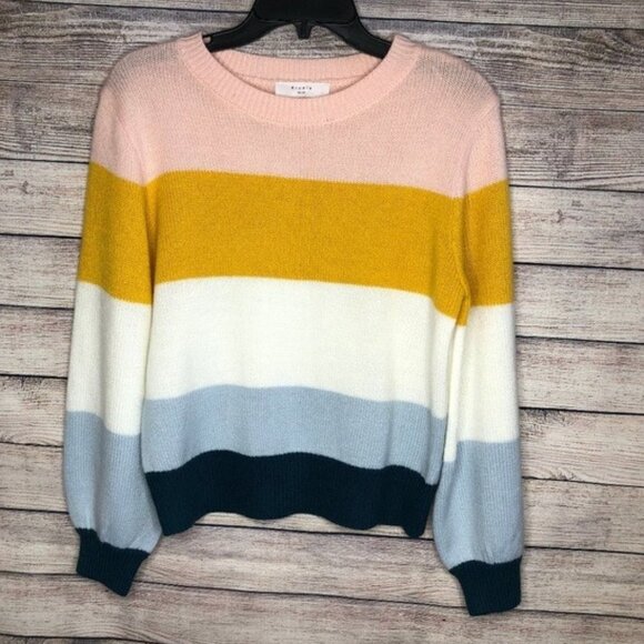 NWOT Elodie Color Block Sweater Size XS - Picture 1 of 4